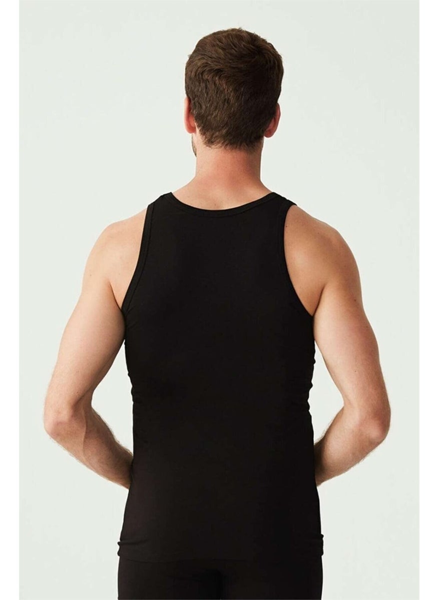 U.S. Polo Assn. 80088 Men's Singlet Boxer Black Set  - Image 3