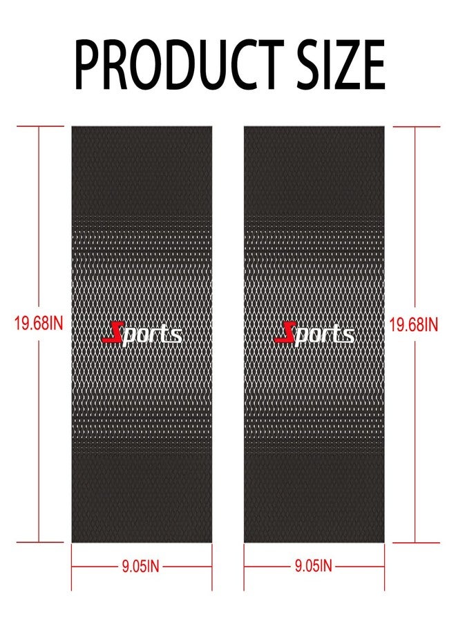 HZEL Carbon Fiber Car Window Pillar Stickers, 2PCS Waterproof Vehicle Door B Pillar Post Scratch Cover Trim Decals, Auto Exterior Protection Film Accessories, Universal Fit (Black/White) - Image 2