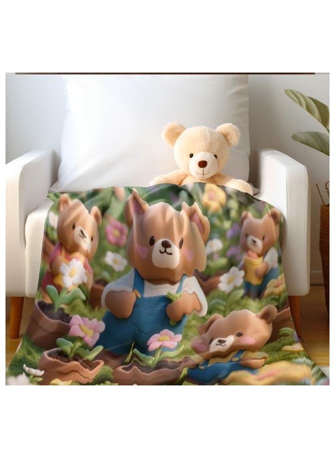 general Flannel thin blanket (warm and comfortable, suitable for sleep, gaming, dust removal and sandproof) 150cm*200cm - 519 - Image 4