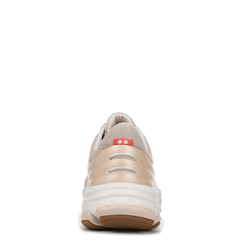 Ryka Womens Devotion X Max RS Walking Shoes Beige Metallic Mesh Fabric 5 M - Image 3