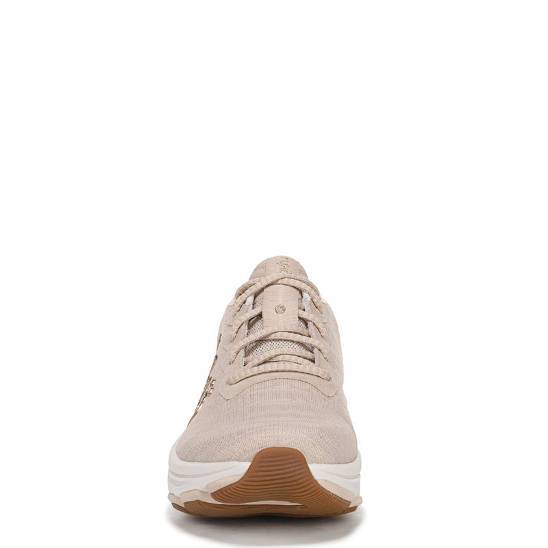 Ryka Womens Devotion X Max RS Walking Shoes Beige Metallic Mesh Fabric 5 M - Image 2