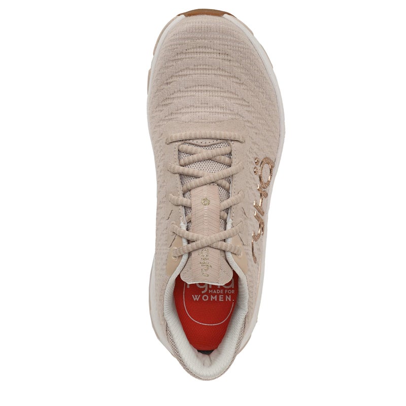 Ryka Womens Devotion X Max RS Walking Shoes Beige Metallic Mesh Fabric 5 M - Image 5
