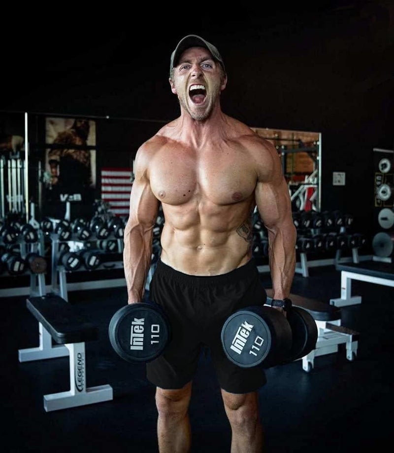 COOFANDY Men's 3 Pack Gym Workout Shorts Mesh Weightlifting Squatting Pants Training Bodybuilding Jogger with Pocket - Image 2