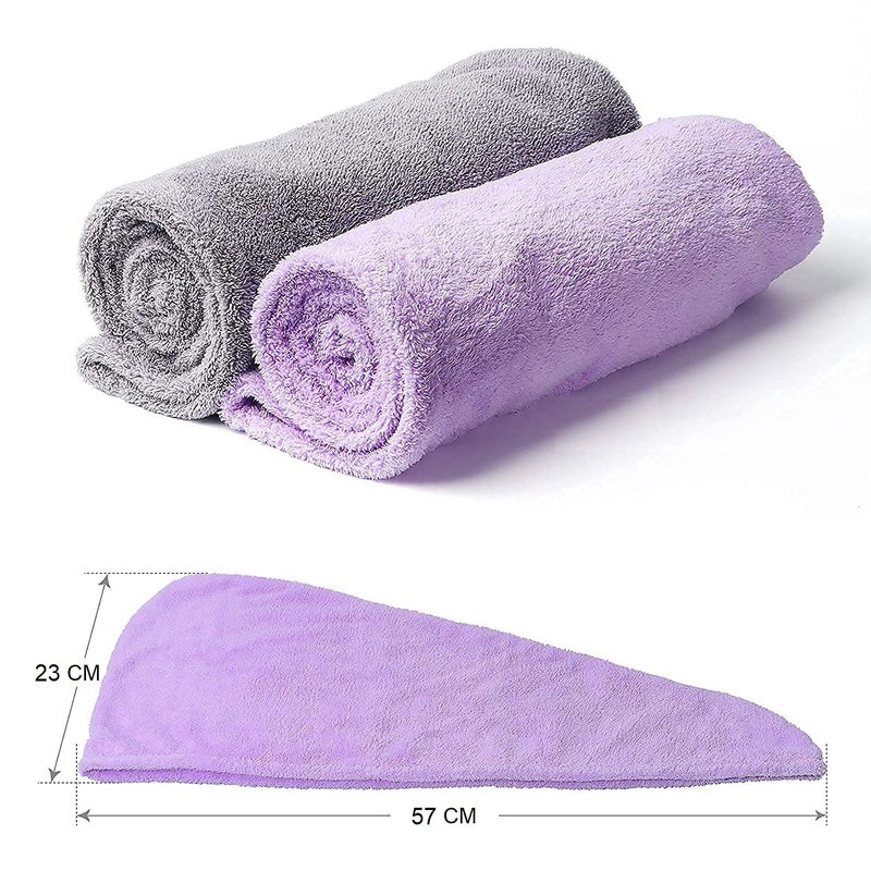 Niralasa Niralasa Bamboo Hair Turban Cotton Towel Quick Hair-Drying Absorbent Microfiber Towel, Dry Shower Caps, Bathrobe Hat, Magic Hair Drying Towel Wrap for Women - Image 3