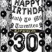 Funmemoir 30th Birthday Decorations for Him Her Black Death to My Twenties Banner Rip to My 20s Sash Number 30 Happy Birthday Balloon Banner Foil Curtain for Funny Thirtieth Party Supplies - Image 3