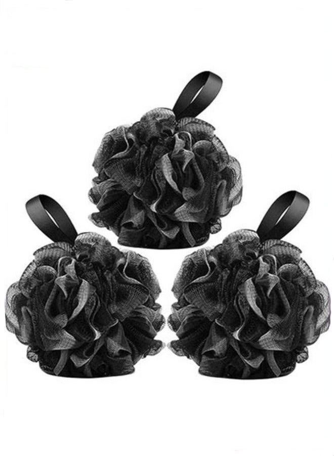 3-Pack Bath Shower Sponge Exfoliating Pouf Loofahs - Image 1