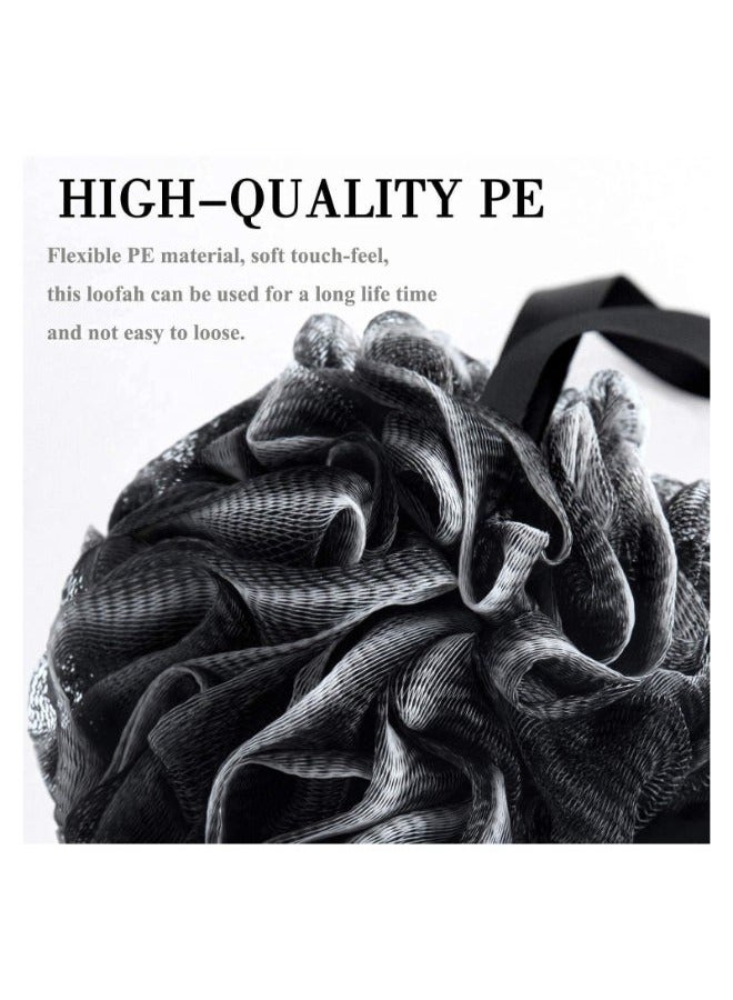3-Pack Bath Shower Sponge Exfoliating Pouf Loofahs - Image 4