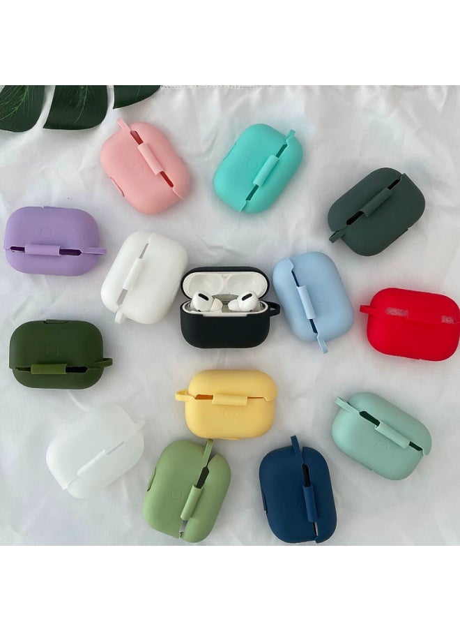 Generic - Suitable For Apple Headphone Protective Case Silicone Solid Color Protective Case Headphone Case Wireless Bluetooth Headphone Case-Color:Black (board Buckle + Pearlescent Bag Packaging)-Model:airpods 3 - Image 1