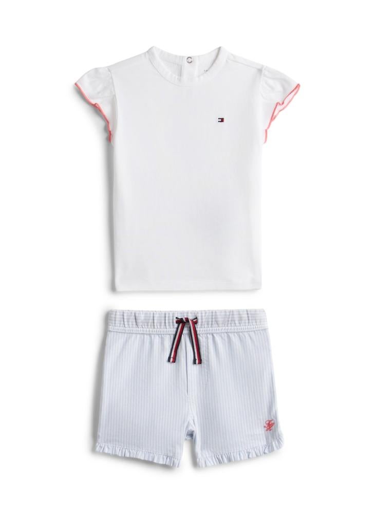 TOMMY HILFIGER Ithaca Stripe T-Shirt And Shorts Set - Image 1