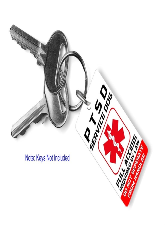Just 4 Paws مفتاح أو طوق من مادة PVC للكلاب المساعدة المصابة باضطراب ما بعد الصدمة من Just 4 Paws لحيوانات الخدمة المصابة باضطراب ما بعد الصدمة وفقًا لقانون الأمريكيين ذوي الإعاقة (PT21) - Image 3