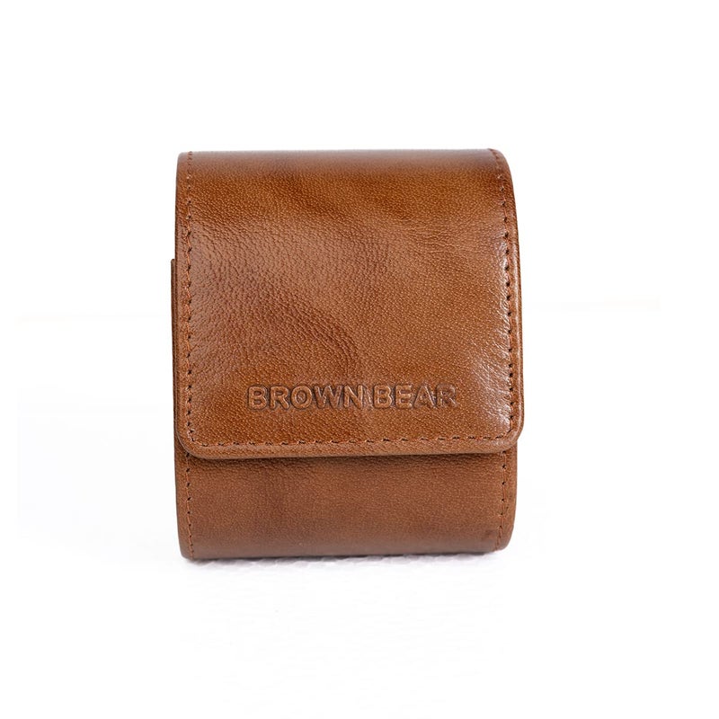 BROWN BEAR Genuine Leather Watch Box Organizer For Men And Women, Watch box Case - Single Storage And Organizer, Brown - Image 5