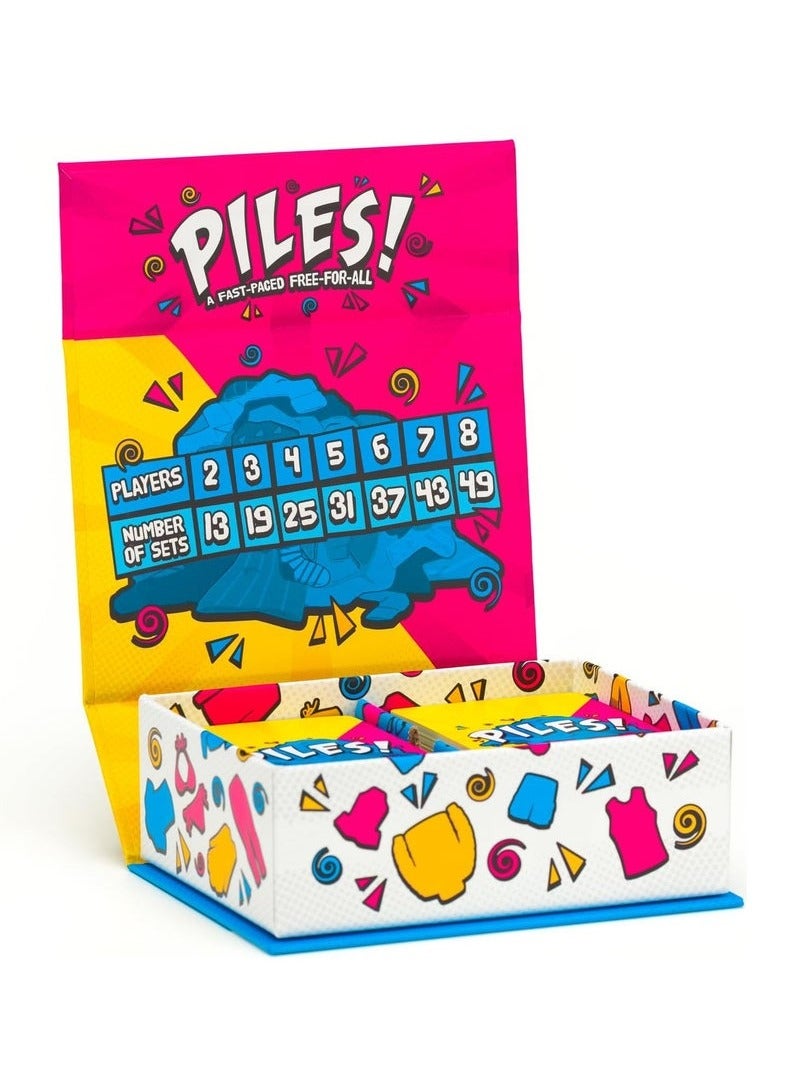 Beauenty Piles Card Games – Family Games – for Kids 8 and Up – Games for Adults – Family Game Night – Travel Games – Party Games – Memory Games – 10 Mins - Image 2