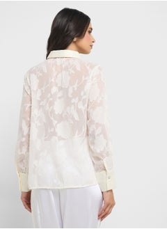 ELLA Floral Sheer Top  - Image 2