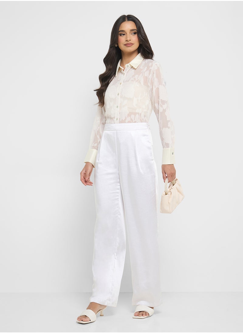 ELLA Floral Sheer Top  - Image 4