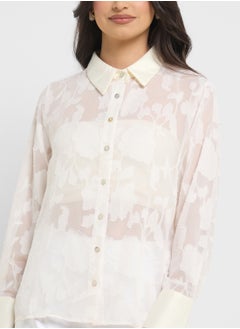 ELLA Floral Sheer Top  - Image 3