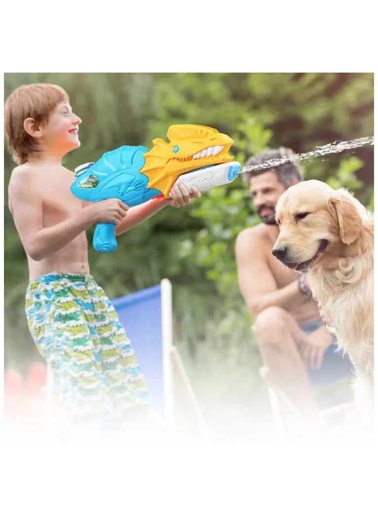 VIO Water Gun for Kids Boys Girls Adults Toys for Swimming Pool Beach Sand Summer Party Blaster Water Pistol Long Range Water Gun Outdoor Fighting Fun Games Gifts for Children Blue Yellow  - Image 2