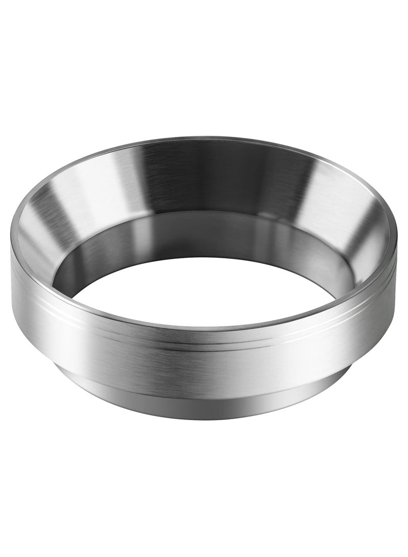 DOUGEI 53mm Espresso Dosing Funnel with Magnet, DOUGEI Stainless Steel Coffee Dosing Ring Compatible with Portafilter (53mm) 