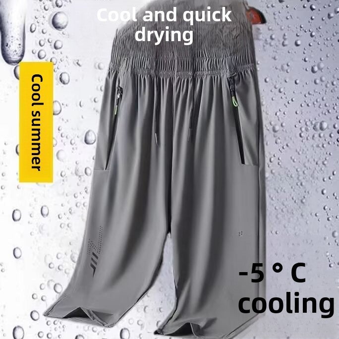Mens Summer Breathable Casual Shorts Grey - Image 5