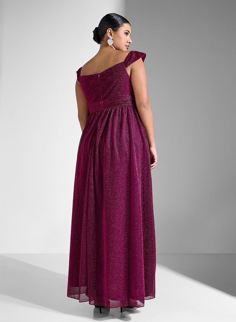 Ella Limited Curve Shimmering Sweetheart Dress - Image 2