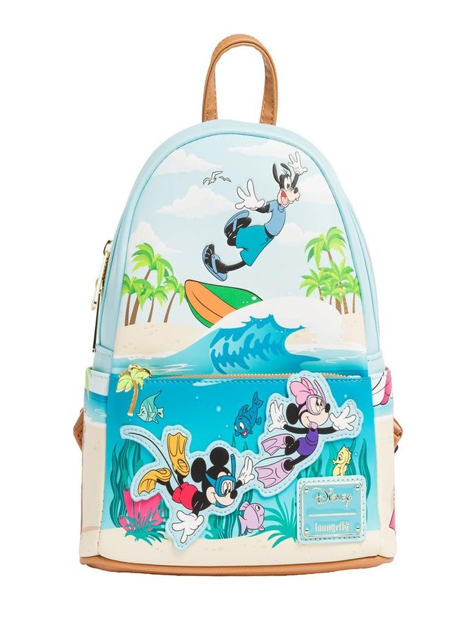 Loungefly Mickey Mouse and Friends Beach Day Mini Backpack - Image 1