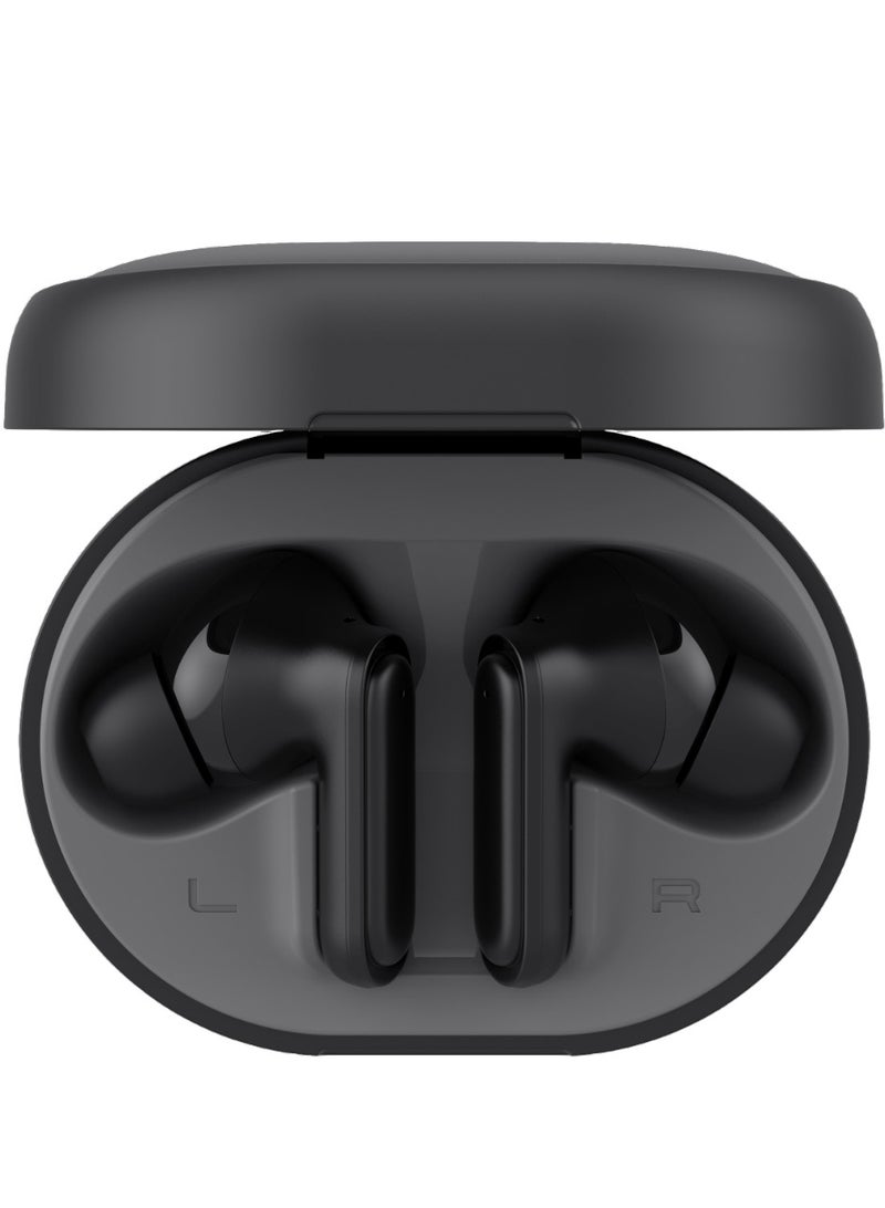 هافيت سماعات أذن لاسلكية TWS مع بلوتوث V5.3، وإلغاء الضوضاء البيئية بأربعة ميكروفونات، والتحكم باللمس، ووقت تشغيل يصل إلى 7 ساعات، وشحن من النوع C، وتصميم رياضي - متوافقة مع أجهزة iOS وAndroid للحصول على أقصى درجات الراحة وجودة الصوت الفائقة والمكالمات الواضحة أثناء التنقل - أسود - Image 4