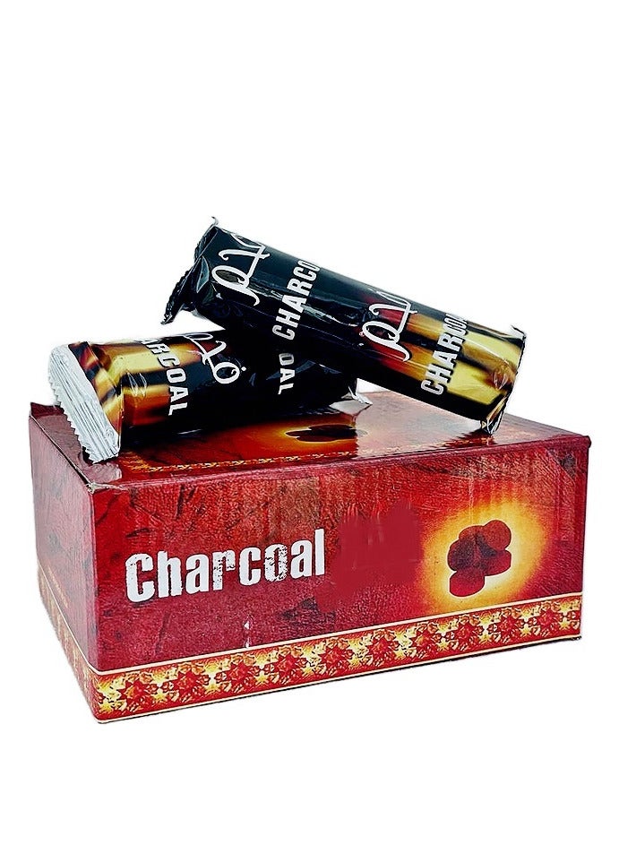 Charcoal 100-Pieces Bakhoor Charcoal â€“ Quick Ignite and Long-Lasting Incense Coal â€“ 33 mm - Image 1