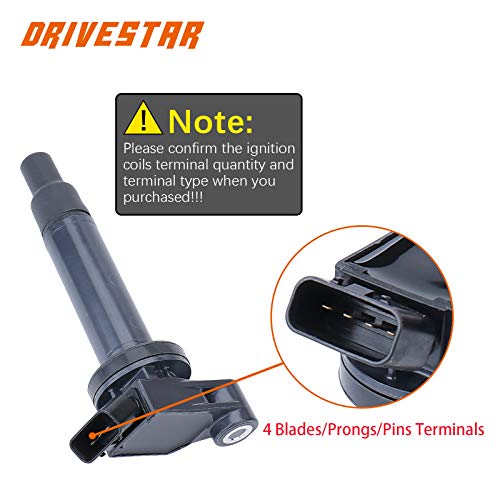 DRIVESTAR درايفستار UF267 C1175 حزمة ملف الإشعال 3.0L V6 متوافقة مع تويوتا كامري 2000 2001 2002 2003 2004 2005 2006 هايلاندر أفالون سيينا لكزس ES300 RX300 - Image 5