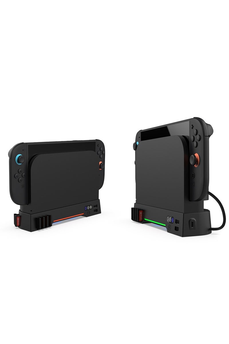 Switch2 Console Cooling Fan NS2 Console Cooling Cooler can store game cards with RGB lights - Image 2