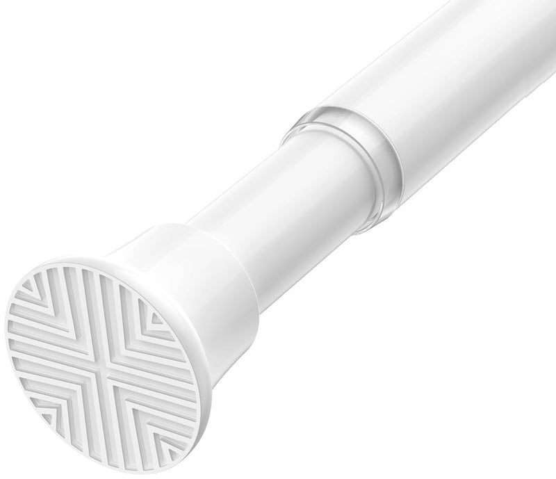 AIZESI 1PCS Spring Tension Curtain Rods 32 to 72 Inch White Tension Rod Spring Tension Rod long Curtain Rod Tension Adjustable Curtain Rods for Kitchen - Image 1