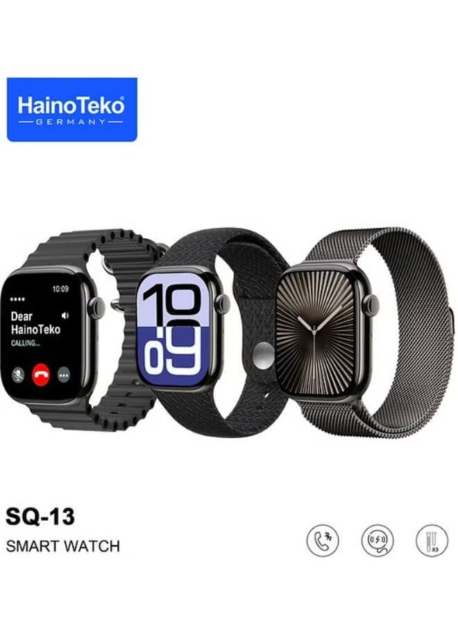 Haino Teko Haino Teko SQ13 Smart Watch With 3 Pairs Strap Black - Image 2