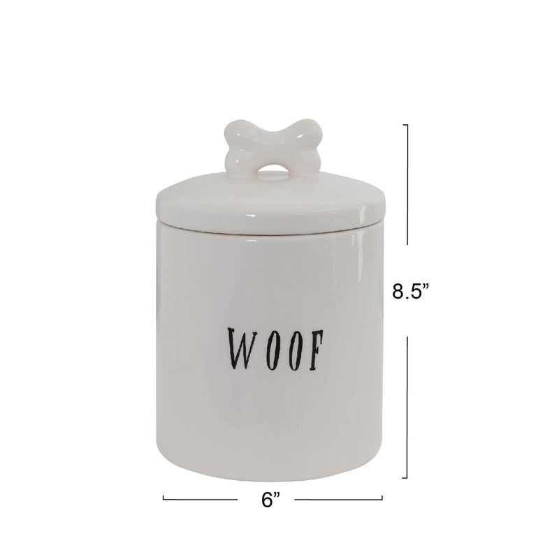 Creative Co-op Creative Co-Op Woof Jar with Bone Handle on Lid  - Image 4