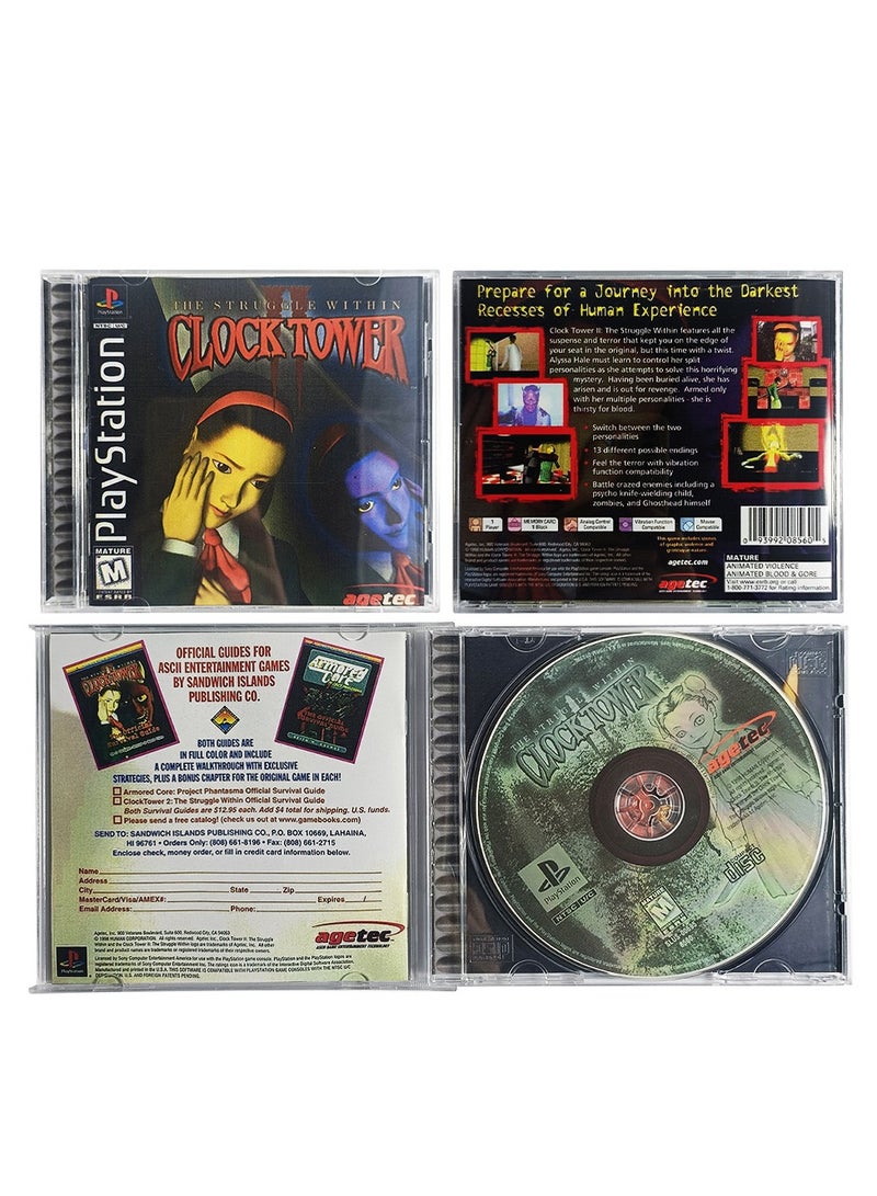 general PS1 Game Disc Case Clock Tower Station1 Retro Optical Drive Video Game Parts - Image 4