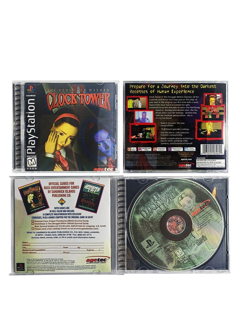general PS1 Game Disc Case Clock Tower Station1 Retro Optical Drive Video Game Parts - Image 3
