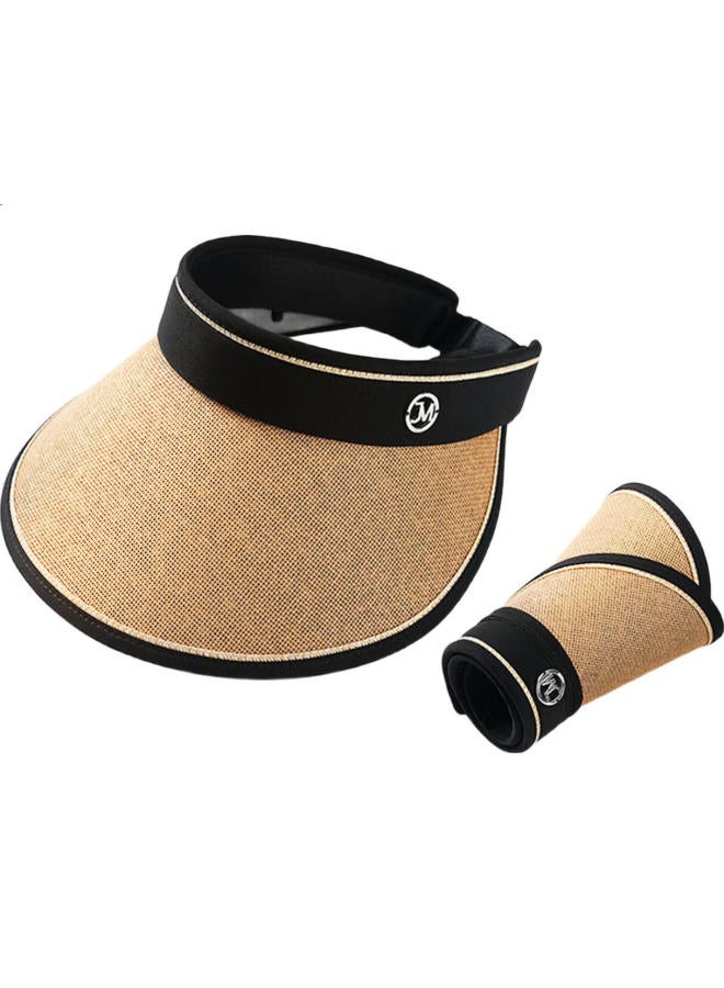 JIUMU Sun Protection Hat For Women, Sun Visor, Sun Hat, Visor Cap, Straw Hat, Cool Hat, Summer Outdoor Face-Covering Uv Protection Hat For Women - Image 2