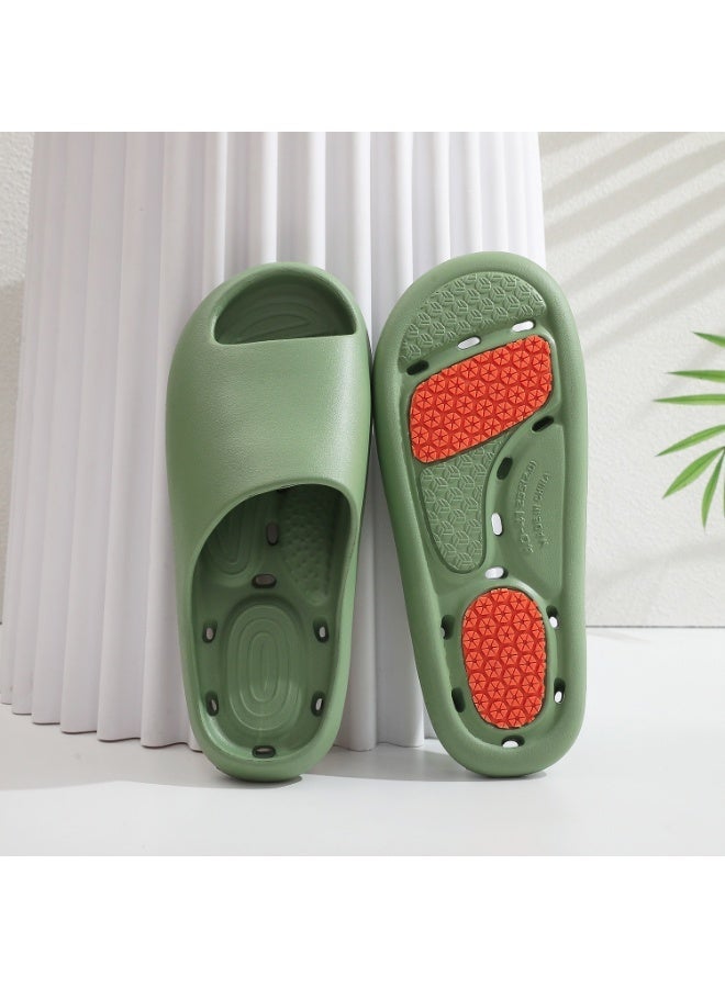 GUOLUOFEI Shower Shoes for Women and Men Massage Slide Sandals Soft Cushioned Anti-Slip Pool Slides Comfort Quick Drying with Drain Holes Bathroom Slippers - Image 3