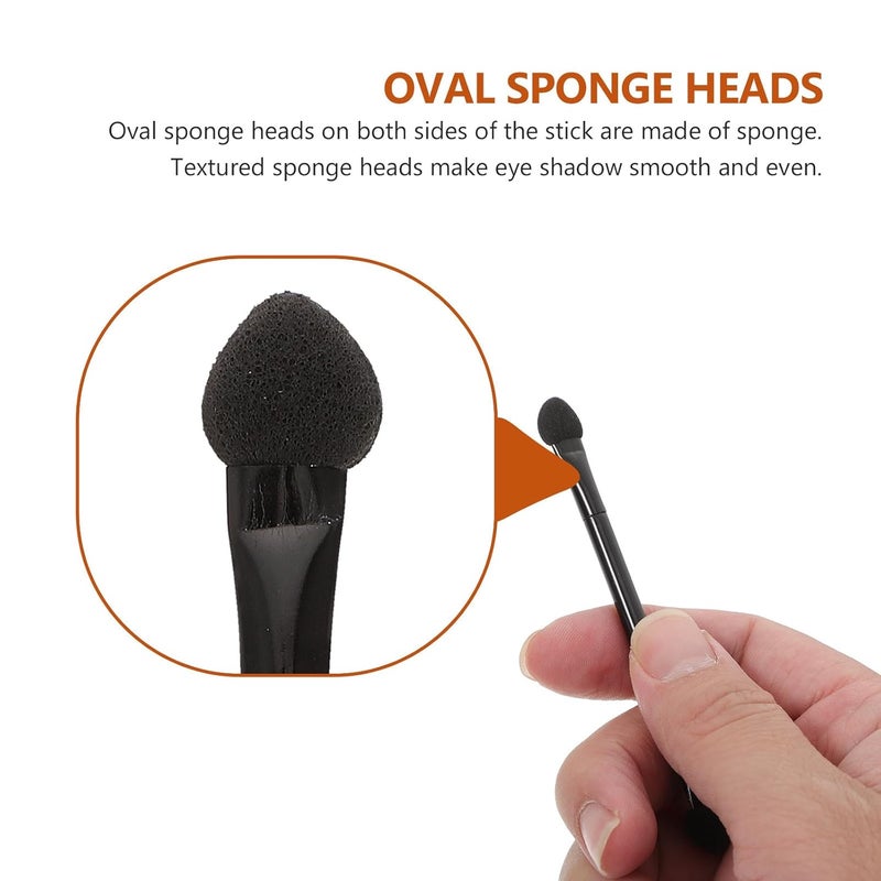 30Pcs Dual-Ended Eyeshadow Stick Sponge Applicators Latex Sponge Eye Makeup Tools for Women Portable Eye Shadow Cosmetic Brushes - Image 3