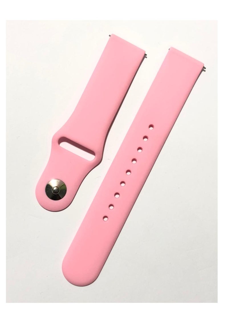 حزام سيليكون مقاس 22 مم متوافق مع حزام 22 مم متوافق مع ساعة Xiaomi Redmi Watch 5 Active/Redmi Watch 5 Lite، - (حزام فقط) أحزمة سوار ذكية.. وردي - Image 1