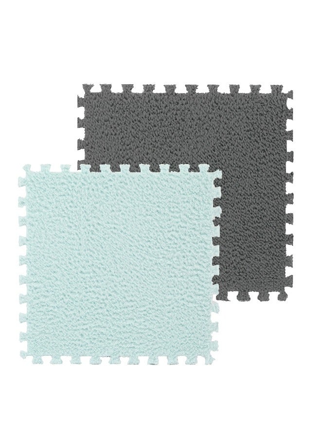 إن كي أكس 10 قطع سجادة أرضية مغسولة لغرفة النوم بجانب السرير مقاس 30*30 سم - Image 2