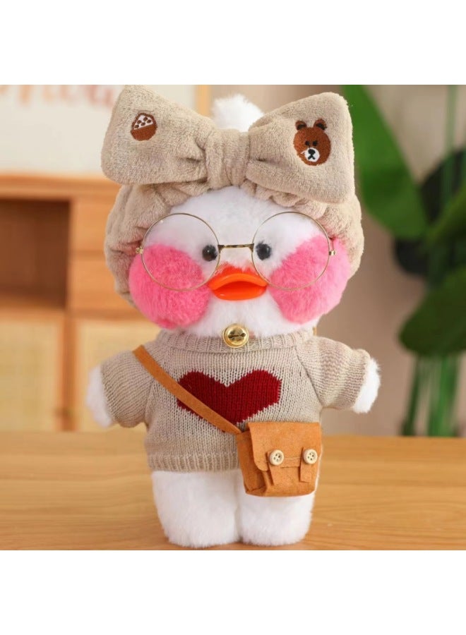 Plush Dolls Toys Figurines A Variety Styles Themes For Children's Playtime Fun-Color:Pink Duck Sun Pollen Bear-Height:30cm - Image 5