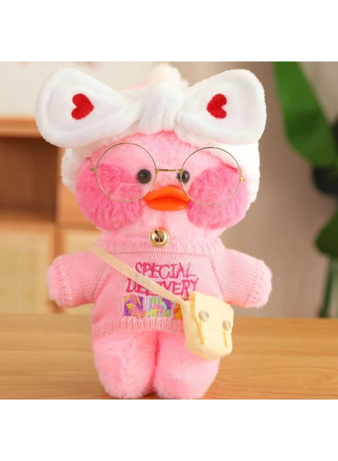Plush Dolls Toys Figurines A Variety Styles Themes For Children's Playtime Fun-Color:Pink Duck Sun Pollen Bear-Height:30cm - Image 4