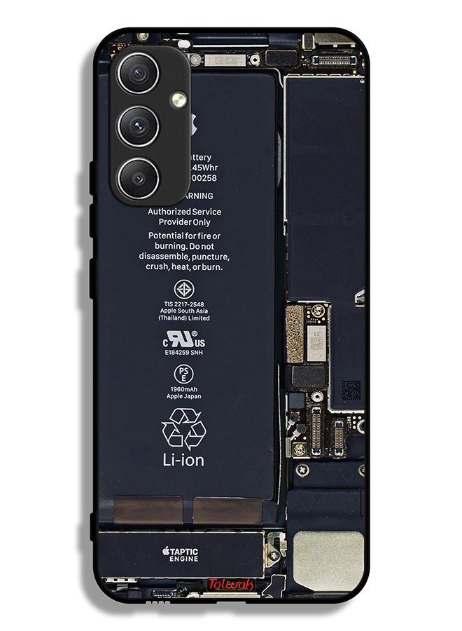 Tolwak Samsung Galaxy A34 5G Protective Case Cover Phone Circuit Pattern - Image 1