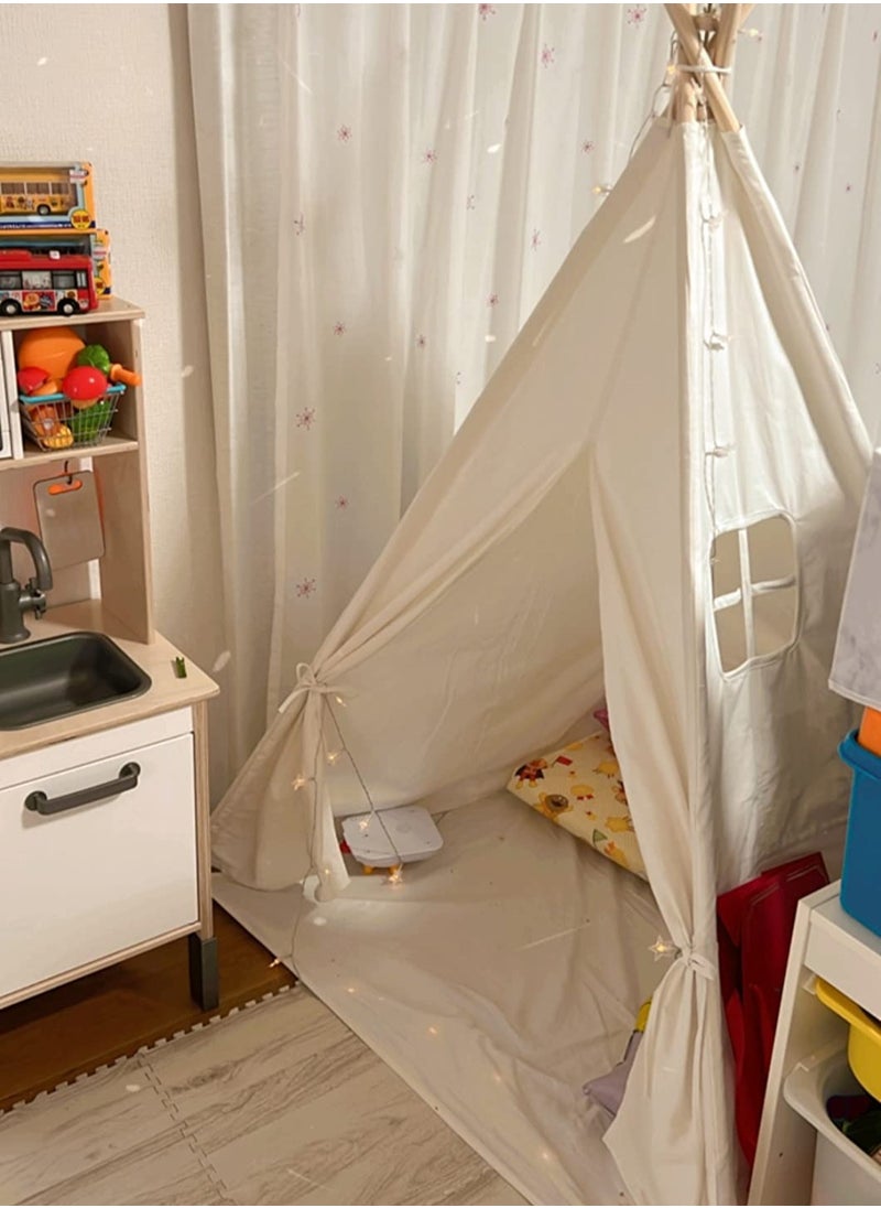QiaoKai - White Foldable Portable Tent Unique Design Teepee Play House Tent - Image 1