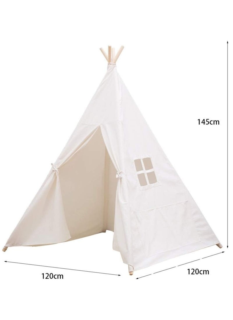 QiaoKai White Foldable Portable Tent Unique Design Teepee Play House Tent  - Image 2