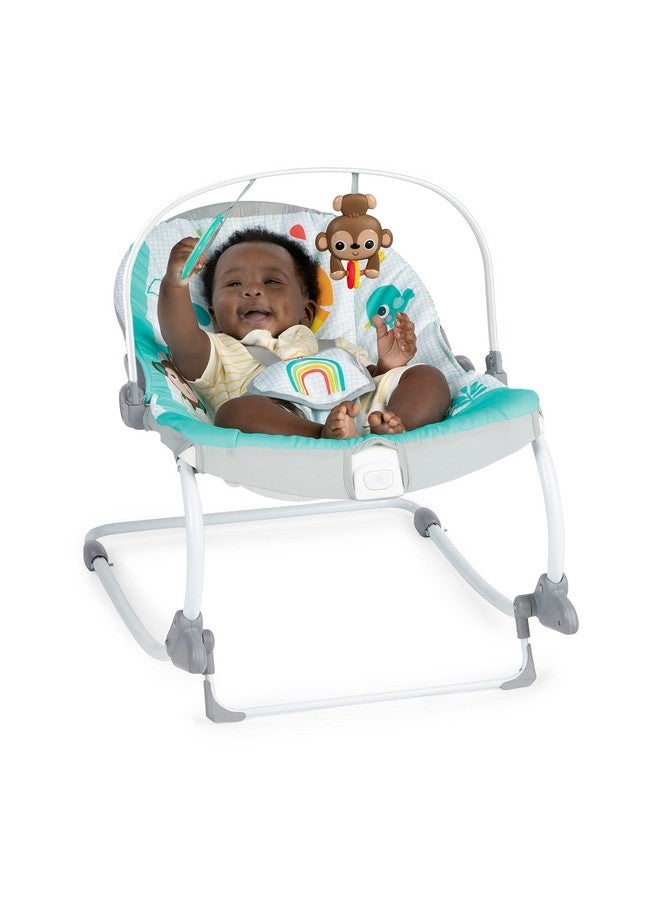Bright Starts Wild Vibes Infant to Toddler Rocker with Vibrations, Unisex, Newborn + - Image 2