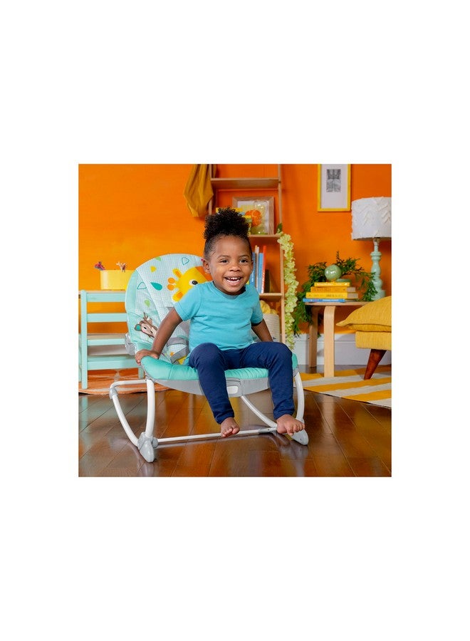 Bright Starts Wild Vibes Infant to Toddler Rocker with Vibrations, Unisex, Newborn + - Image 4