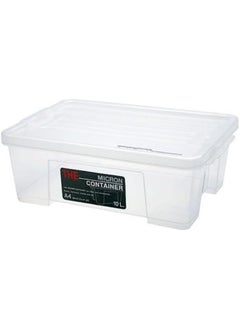 Orchid Superlock Micronware Multipurpose Storage Box With Locking Lid Capacity 10 Liters Plastic Storage Container Storage Organizer Box For Toys Storing Clothes Office Supplies Arts And Crafts  - Image 4