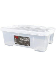 Orchid Superlock Micronware Multipurpose Storage Box With Locking Lid Capacity 10 Liters Plastic Storage Container Storage Organizer Box For Toys Storing Clothes Office Supplies Arts And Crafts  - Image 2