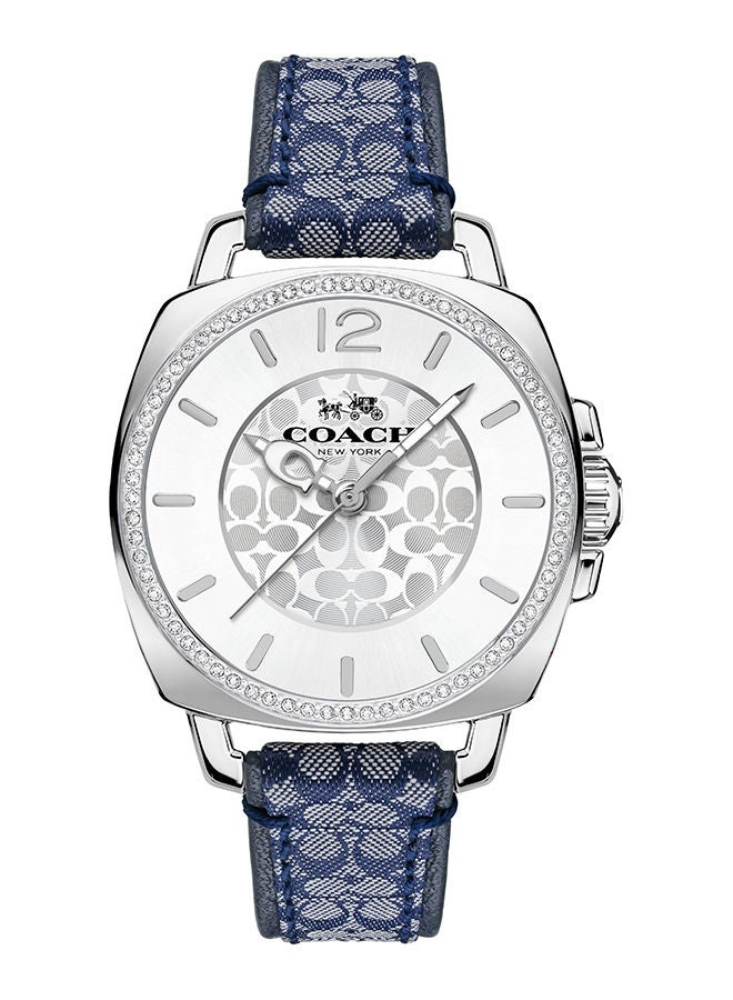 COACH ساعة جلدية للنساء من نوع بويفريند - 14502417