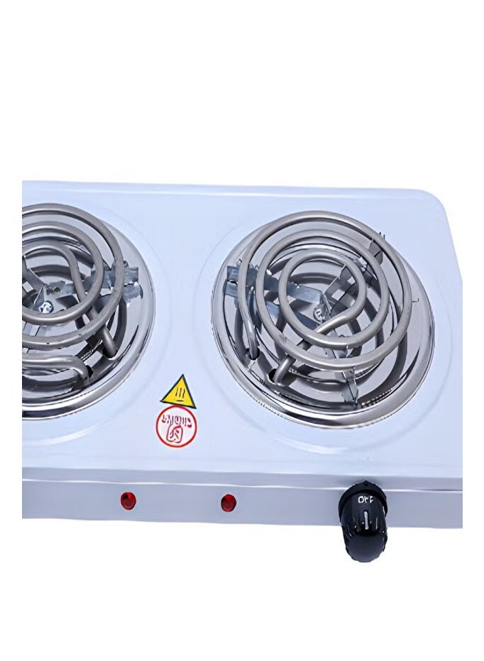 Twomax TM-397 Twomax 2000W Dual Burner Electric Hob with Temperature Control - Image 1