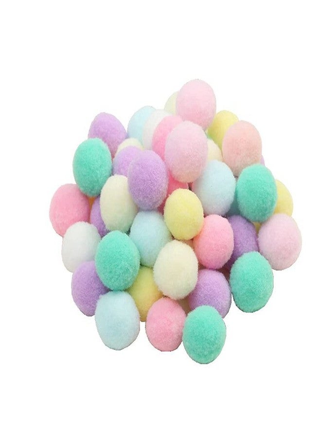 Joytata 100pcs 1 inch Mix Colorful Craft Pom Poms Balls for Hobby Supplies and DIY Creative Crafts, Party Decorations - Image 1